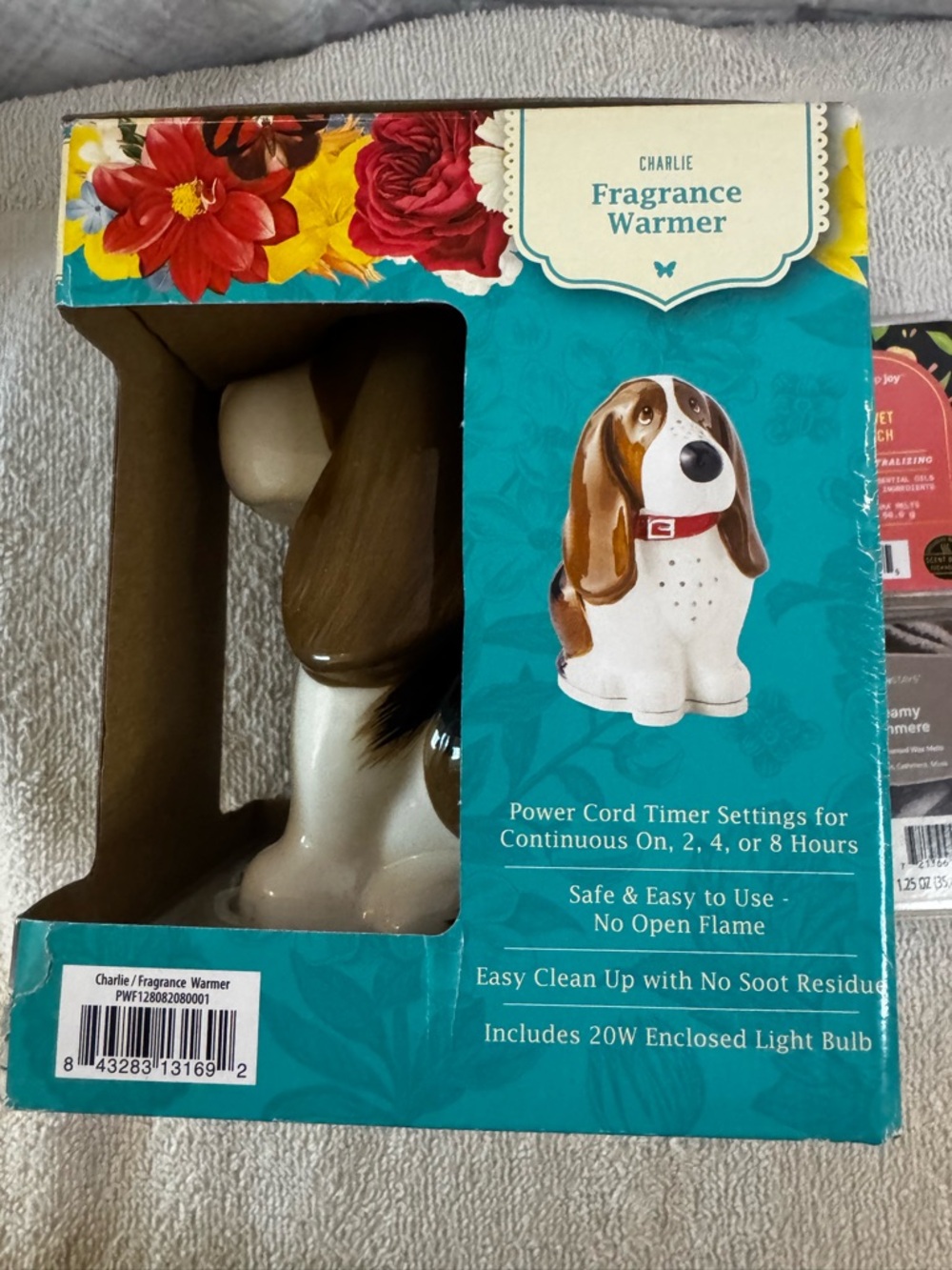 The Pioneer Woman Charlie Fragrance Warmer - White, Brown, Red, Teal - Picture 2 of 6